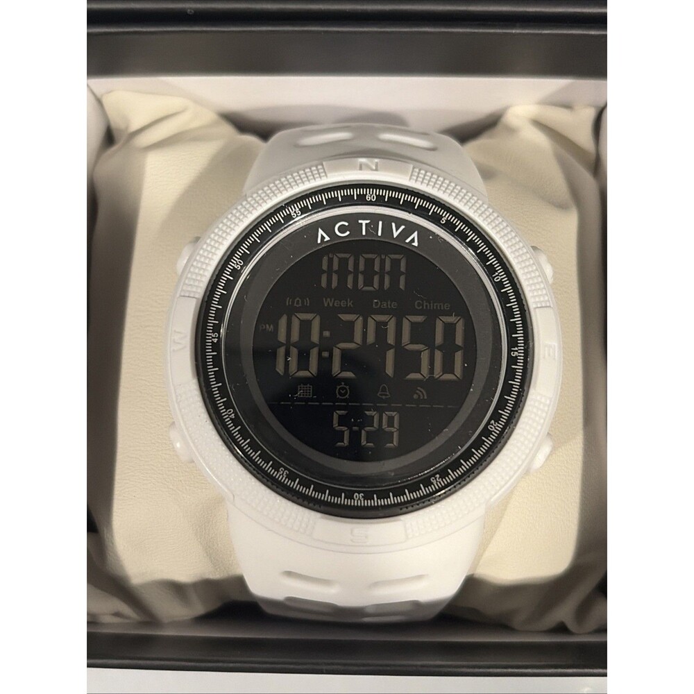 Invicta x Activa men’s watch digital essentials 50mm White Blakc ACW1915-007 - Picture 2 of 10
